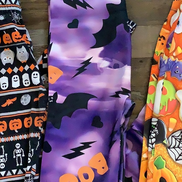 4 pair No Boundaries Halloween leggings small xs - Picture 3 of 9
